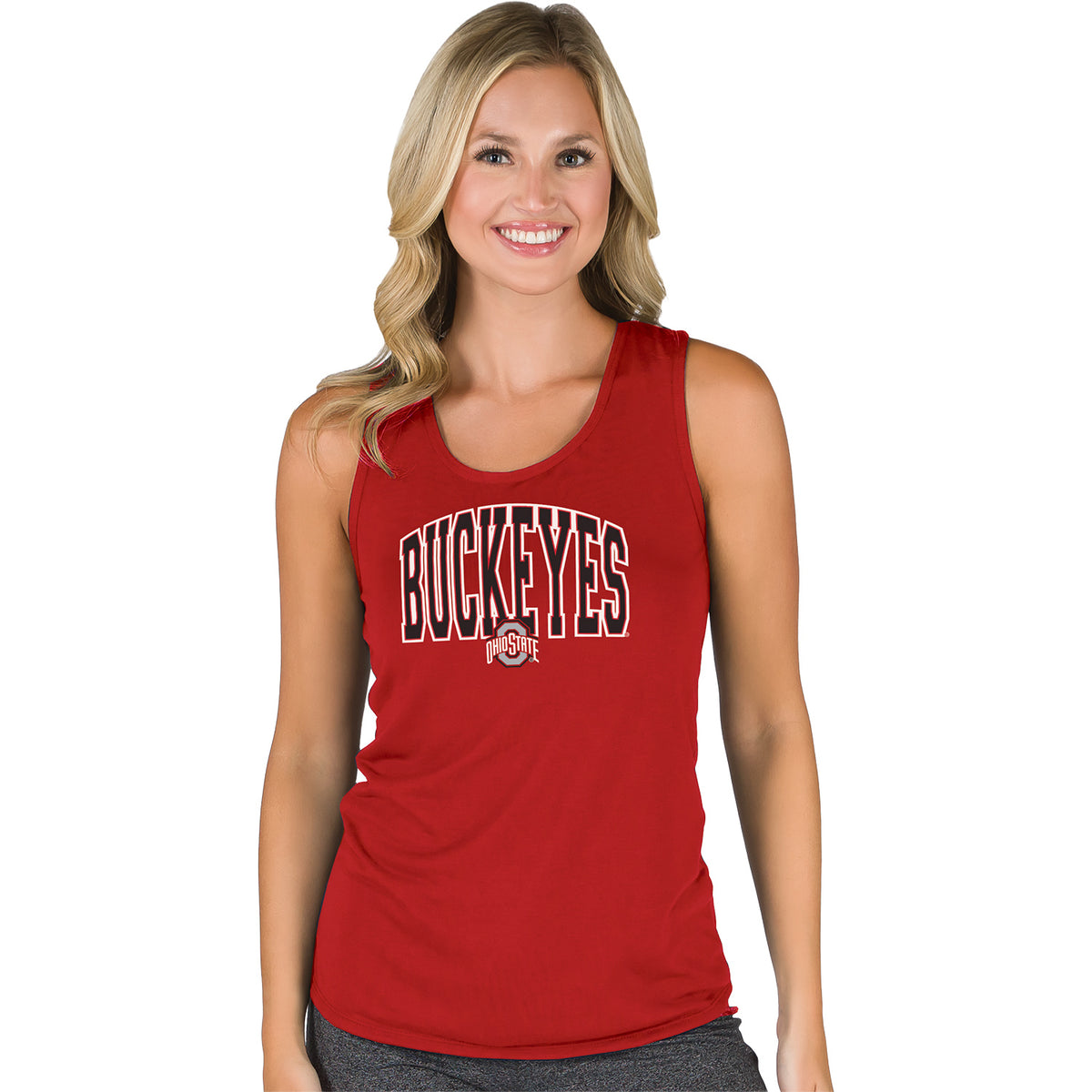 Women's Ohio State Buckeyes Concepts Sport Marathon Racerback Tank Top