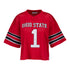 Ohio State Buckeyes Est. and Co. #1 Scarlet Cropped Jersey - Front View
