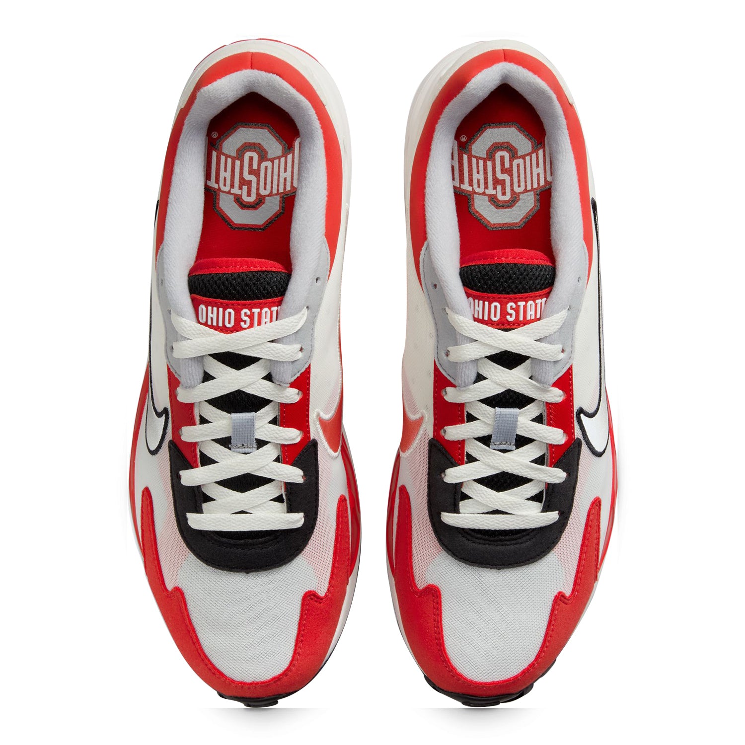 Ohio State Buckeyes Nike 24 Air Max Solo Shoes - Overhead View