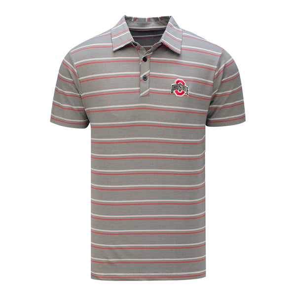 Ohio State Buckeyes Sensation Polo - In Gray - Front View