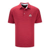Ohio State Buckeyes Performance Stripe Scarlet Polo - In Scarlet - Front View