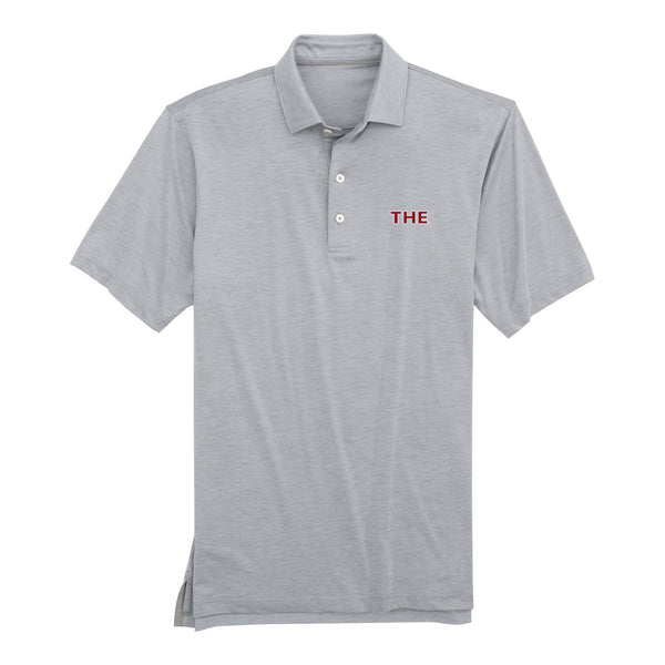 Ohio State Buckeyes Solid Huron Gray Polo - In Gray - Front View