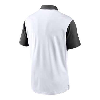 Ohio State Buckeyes Nike Vapor Stripe White/Black Polo - Back View