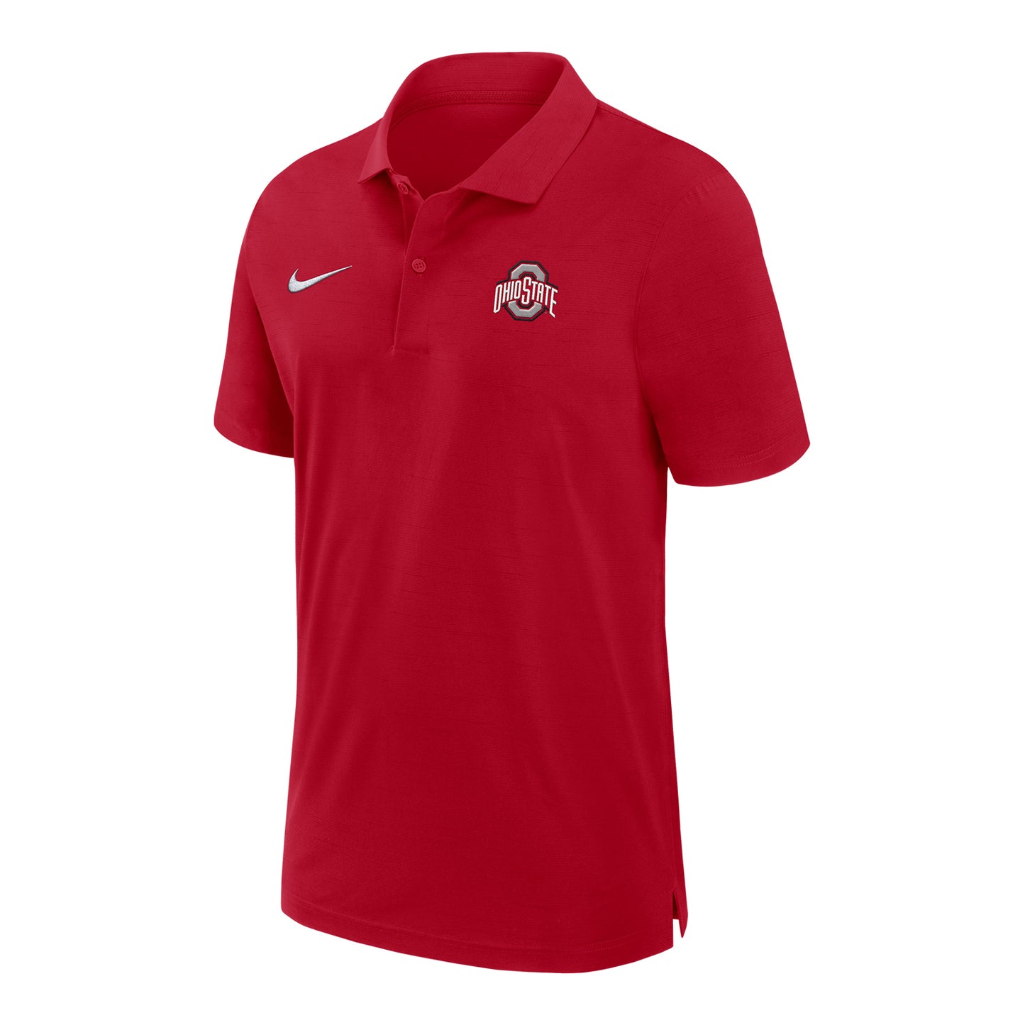 Ohio State Buckeyes Nike Dri-FIT Sideline Woven Scarlet Polo - Front View