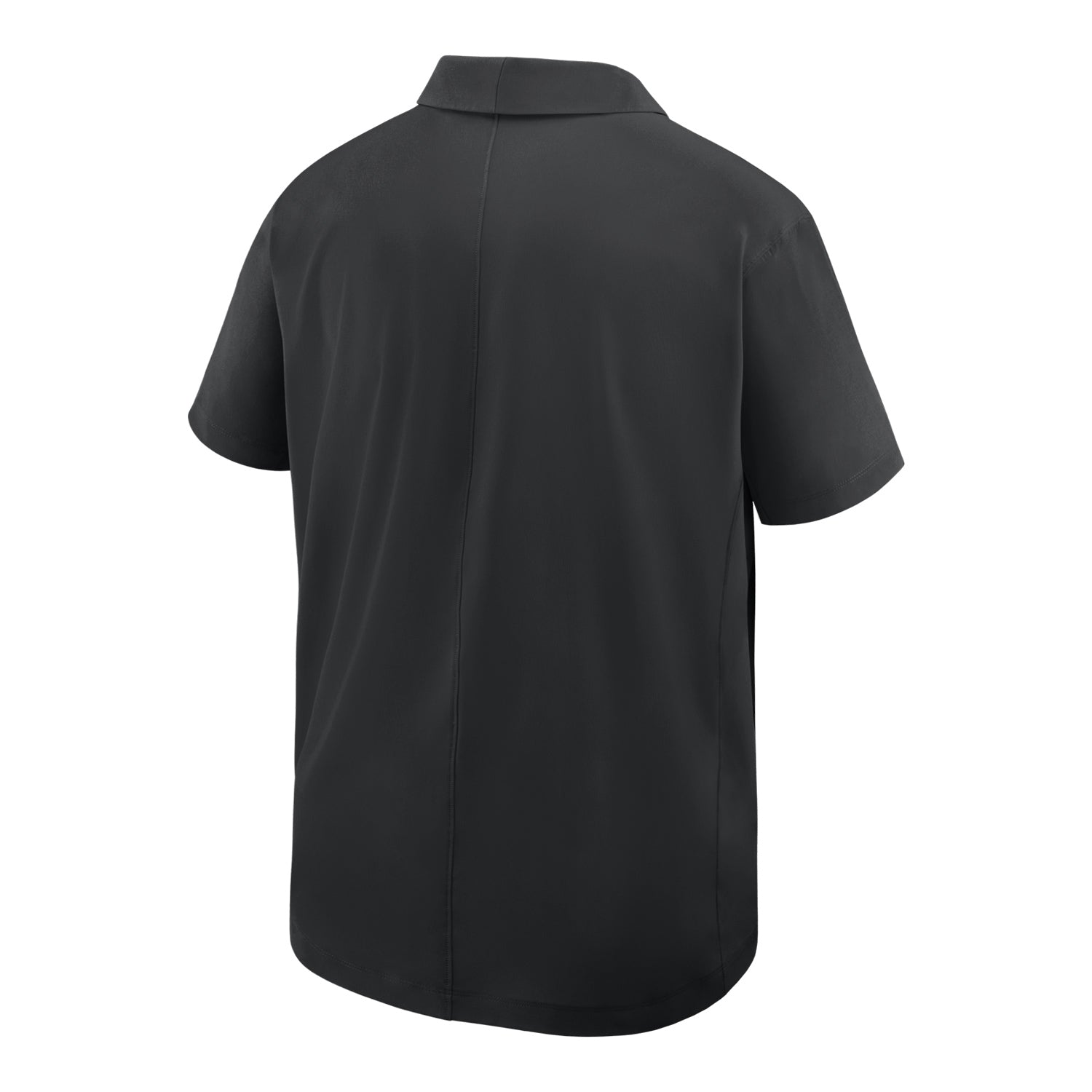 Ohio State Buckeyes Nike Woven Black Polo In Black - Back View