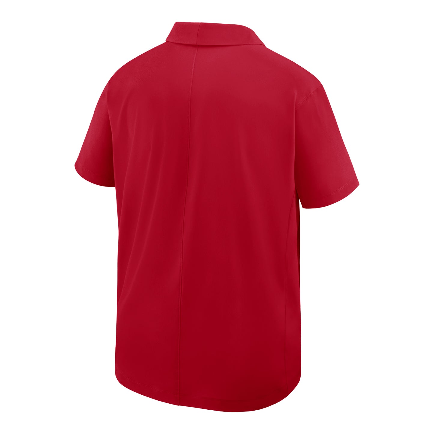 Ohio State Buckeyes Nike Woven Scarlet Polo In Red - Back View