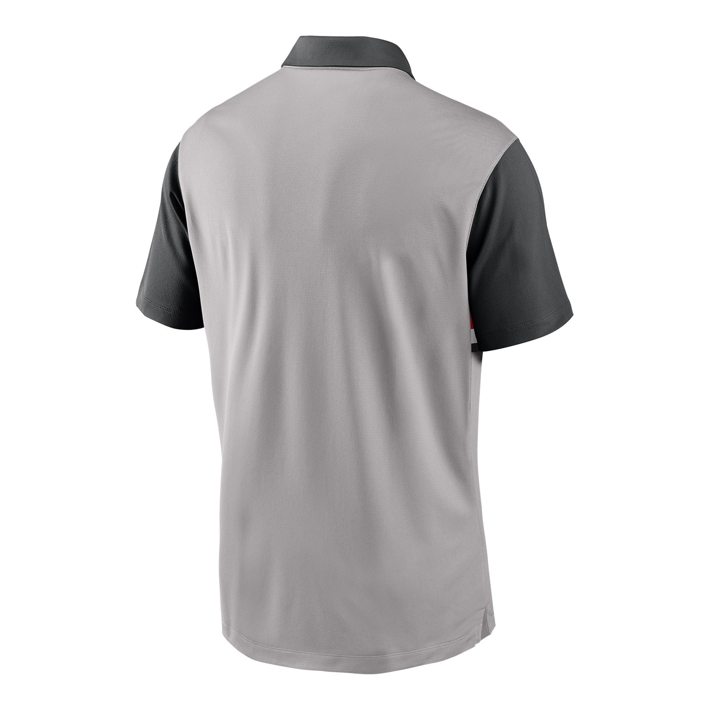 Ohio State Buckeyes Nike Vapor Primary Logo Polo In Grey - Back View