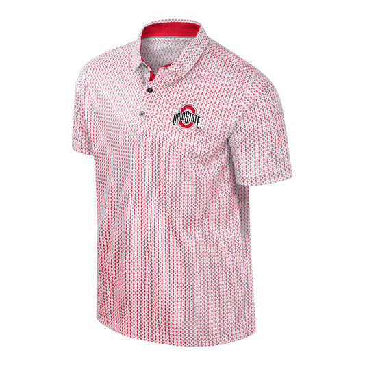 Ohio State Buckeyes Colosseum  Reynolds Polo In Scarlet - Front View
