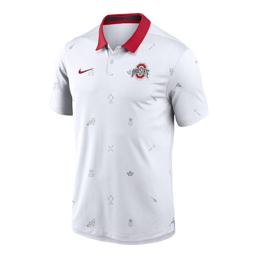 Ohio State Buckeyes Nike Vapor Pattern Polo - Front