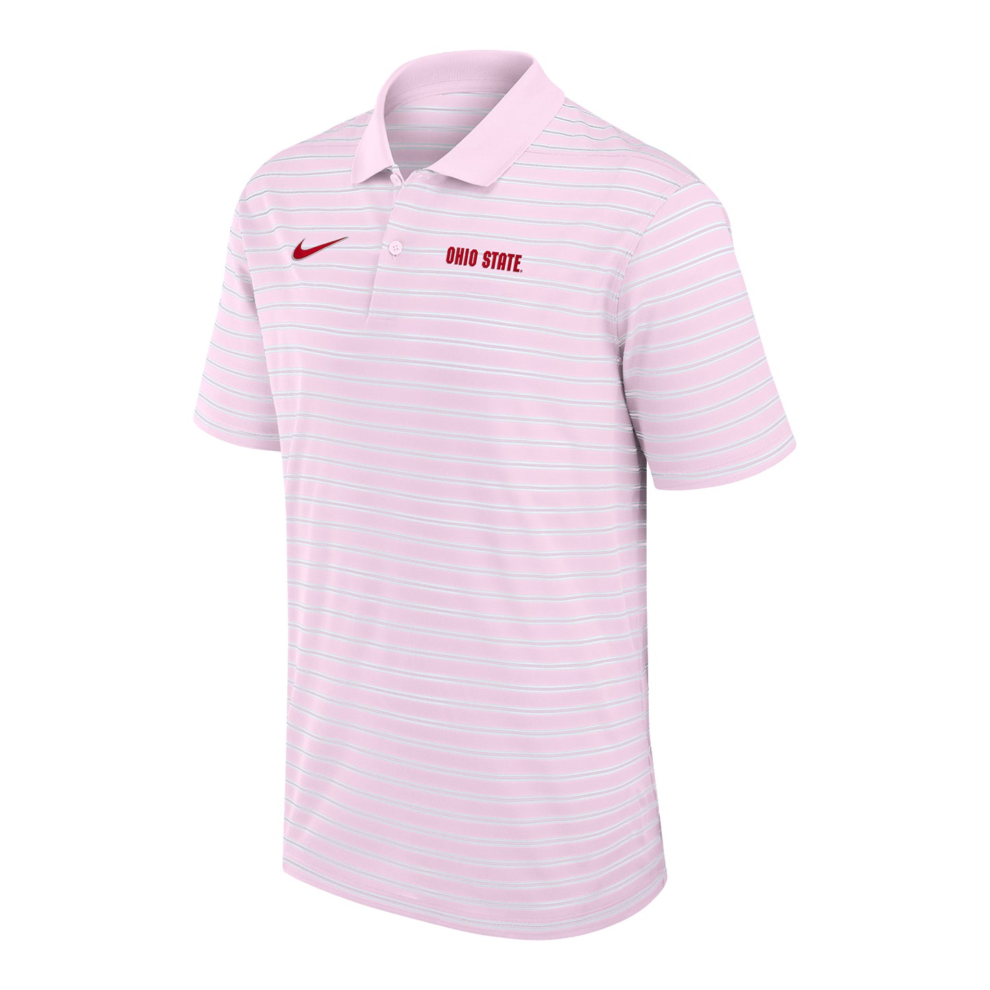 Ohio State Buckeyes Nike Country Club Striped Polo - Front
