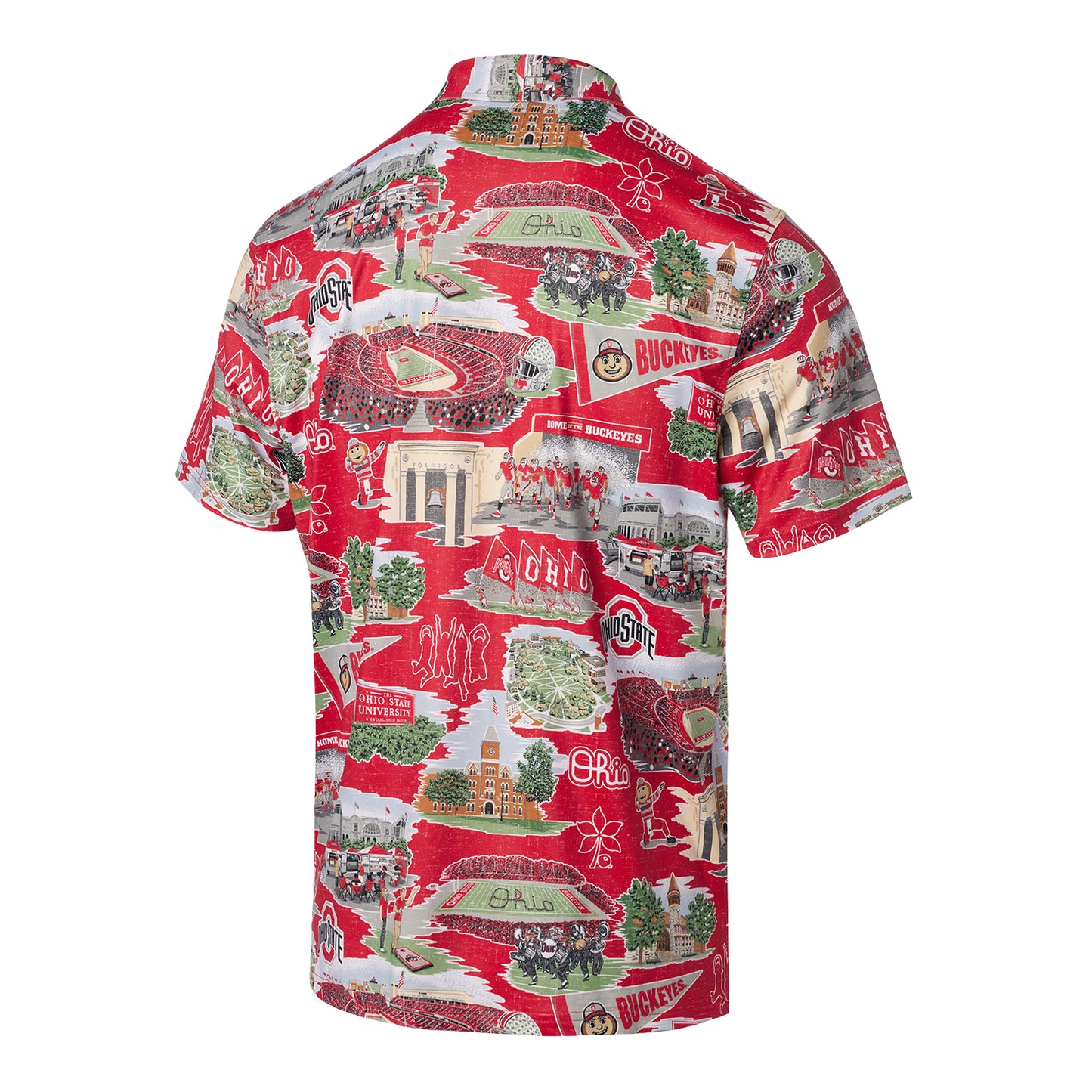 Ohio State Buckeyes Reyn Spooner Campus Polo - Back View
