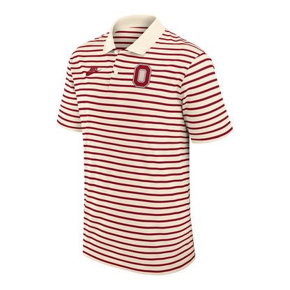 Ohio State Buckeyes Nike Legacy Striped Polo - Front View