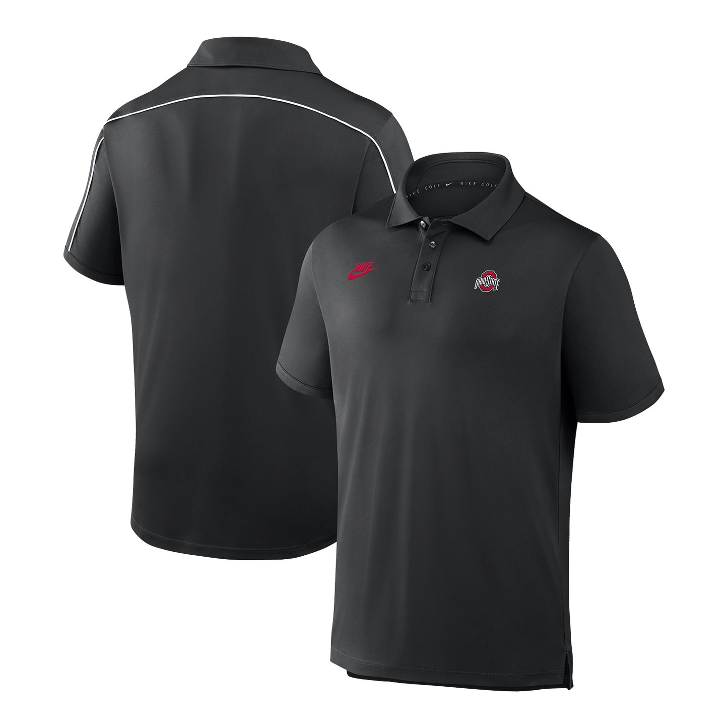 Ohio State Buckeyes Nike Legacy Par5 Polo - Front and Back