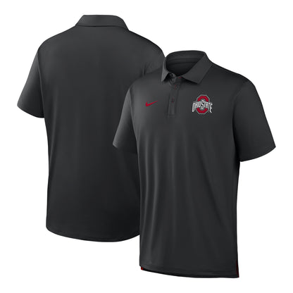 Ohio State Buckeyes Nike Sideline Coach's Polo - Front and Back