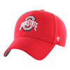 Ohio State Buckeyes Primary Clean Up Unstructured Adjustable Hat - In Scarlet - Left View