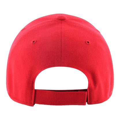 Ohio State Buckeyes Primary Clean Up Unstructured Adjustable Hat - In Scarlet - Back View