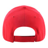 Ohio State Buckeyes Primary Clean Up Unstructured Adjustable Hat - In Scarlet - Back View