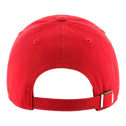 Ohio State Buckeyes Legend MVP Primary Scarlet Adjustable Hat - Back View