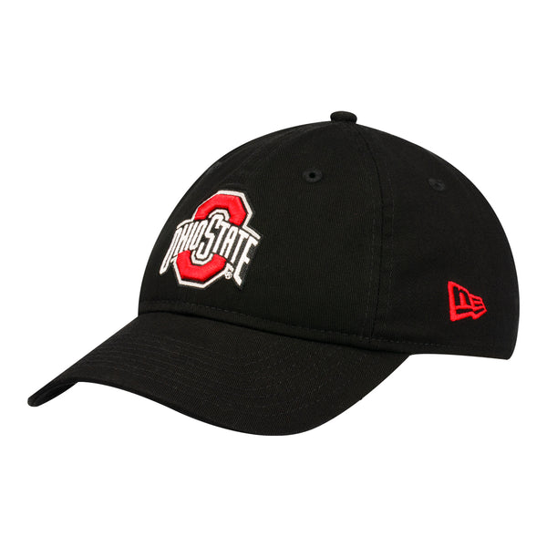 Ohio State Buckeyes Core Classic Adjustable Hat - In Black - Angled Left View