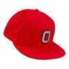 Ohio State Buckeyes Nike AeroBill Block O Fitted Hat - In Scarlet - Angled Right View