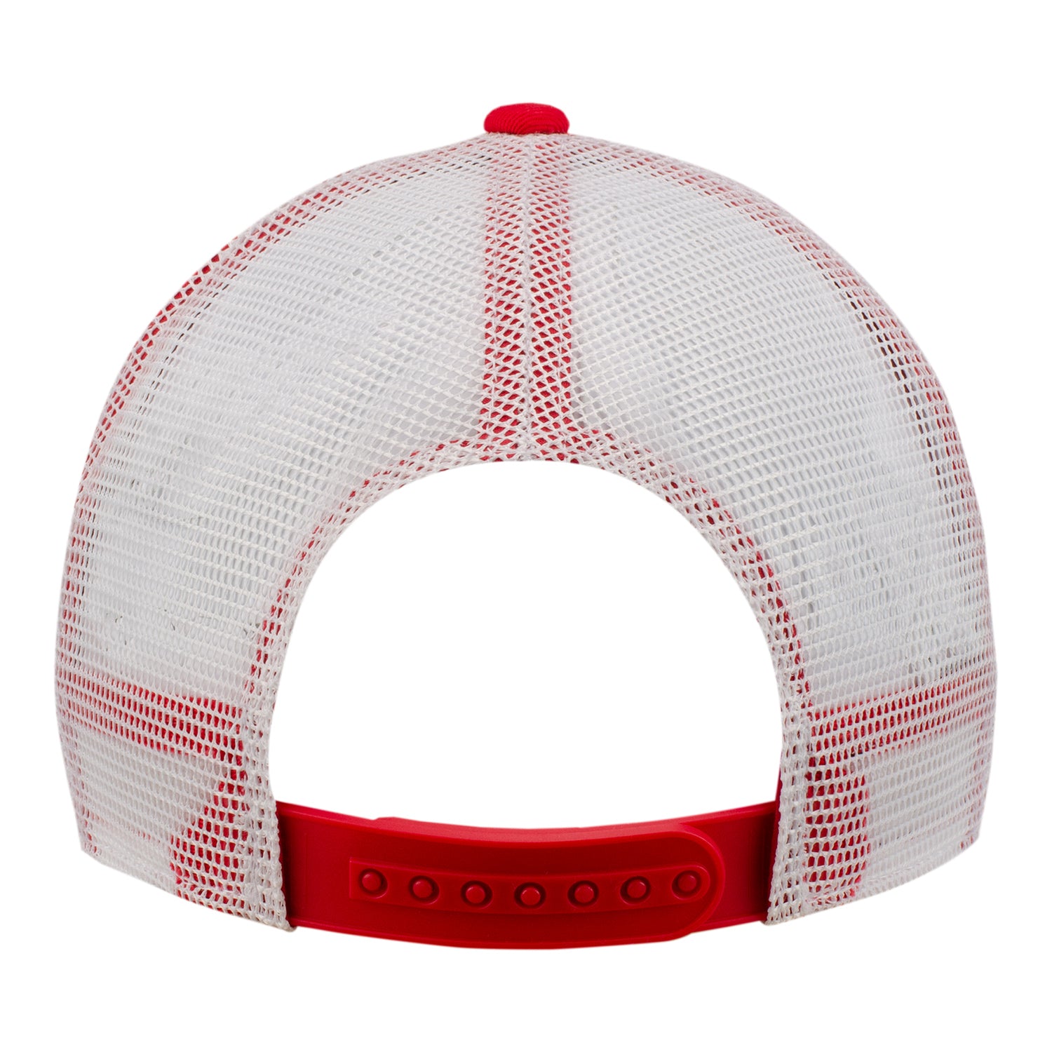 Ohio State Buckeyes Nike Buckeye Leaf Trucker Adjustable Hat - In Scarlet - Back View