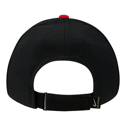 Ohio State Buckeyes Nike Sideline Aero L91 Hat - In Black - Back View