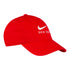 Ohio State Buckeyes Nike H86 Swoosh Wordmark Unstructured Adjustable Hat - In Scarlet - Angled Right View
