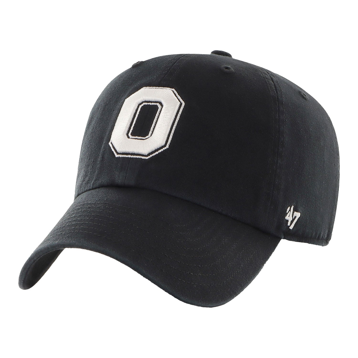 Ohio State Buckeyes Block O Clean Up Black Adjustable Hat