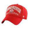 Ohio State Buckeyes Fletcher MVP Scarlet Adjustable Hat - In Scarlet - Angled Left View