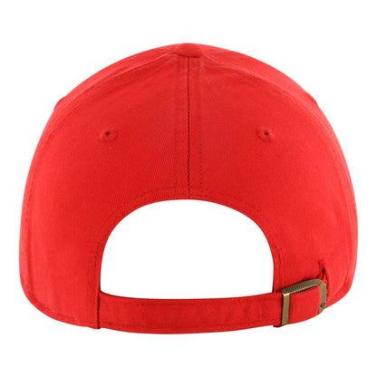 Ohio State Buckeyes Fletcher MVP Scarlet Adjustable Hat - In Scarlet - Back View