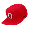 Ohio State Buckeyes Nike Block O Buckeye Print Scarlet Adjustable Hat - In Scarlet - Angled Right View