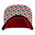 Ohio State Buckeyes Nike Block O Buckeye Print Scarlet Adjustable Hat - In Scarlet - Under Visor View