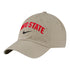 Ohio State Buckeyes Nike Arch Wordmark Khaki Adjustable Hat - In Khaki - Angled Left View