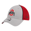 Ohio State Buckeyes Primary Logo Pipe Gray Flex Hat