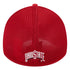 Ohio State Buckeyes Primary Logo Heathered Scarlet Flex Hat - In Scarlet - Back View