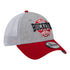 Ohio State Buckeyes Heathered Round Logo Gray Flex Hat - In Gray - Angled Right View