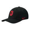 Ohio State Buckeyes Nike Block O Black Flex Hat - In Black - Angled Left View