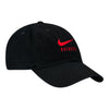Ohio State Buckeyes Nike Swoosh Buckeyes Black Adjustable Hat - In Black - Angled Right View