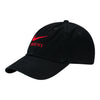 Ohio State Buckeyes Nike Swoosh Buckeyes Black Adjustable Hat - In Black - Angled Left View