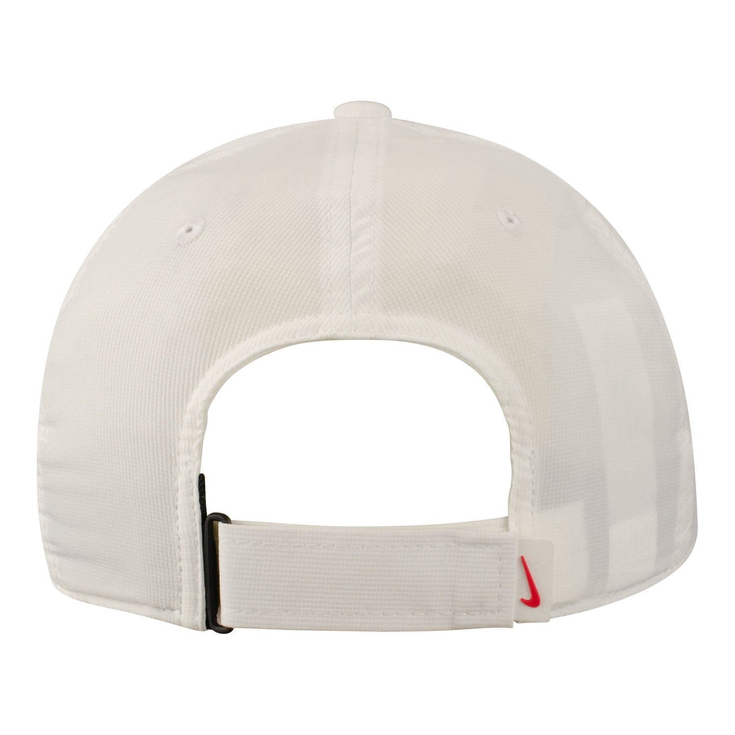 Ohio State Buckeyes Nike Primary Logo White Adjustable Hat - In White - Back View