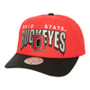 Ohio State Buckeyes Boom Text Scarlet Adjustable Hat - Front View