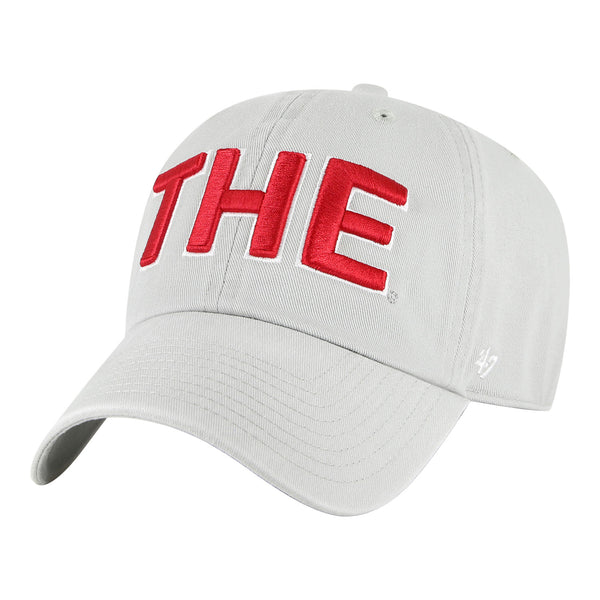 Ohio State Buckeyes THE Gray Adjustable Hat - In Gray - Angled Left View