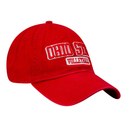 Ohio State Buckeyes Volleyball Scarlet Adjustable Hat - Right Angled View