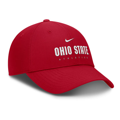 Ohio State Buckeyes Nike 2024 Sideline Athletics Adjustable Hat - Side View