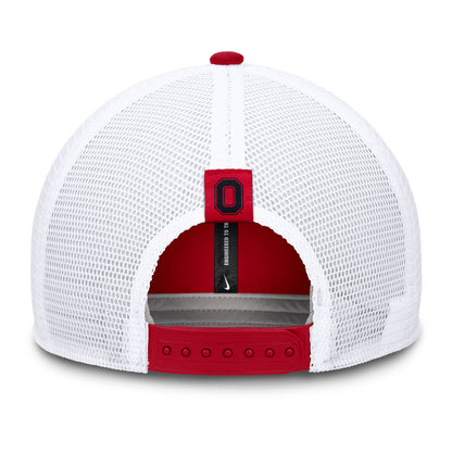 Ohio State Buckeyes Wordmark Trucker Hat - Back View