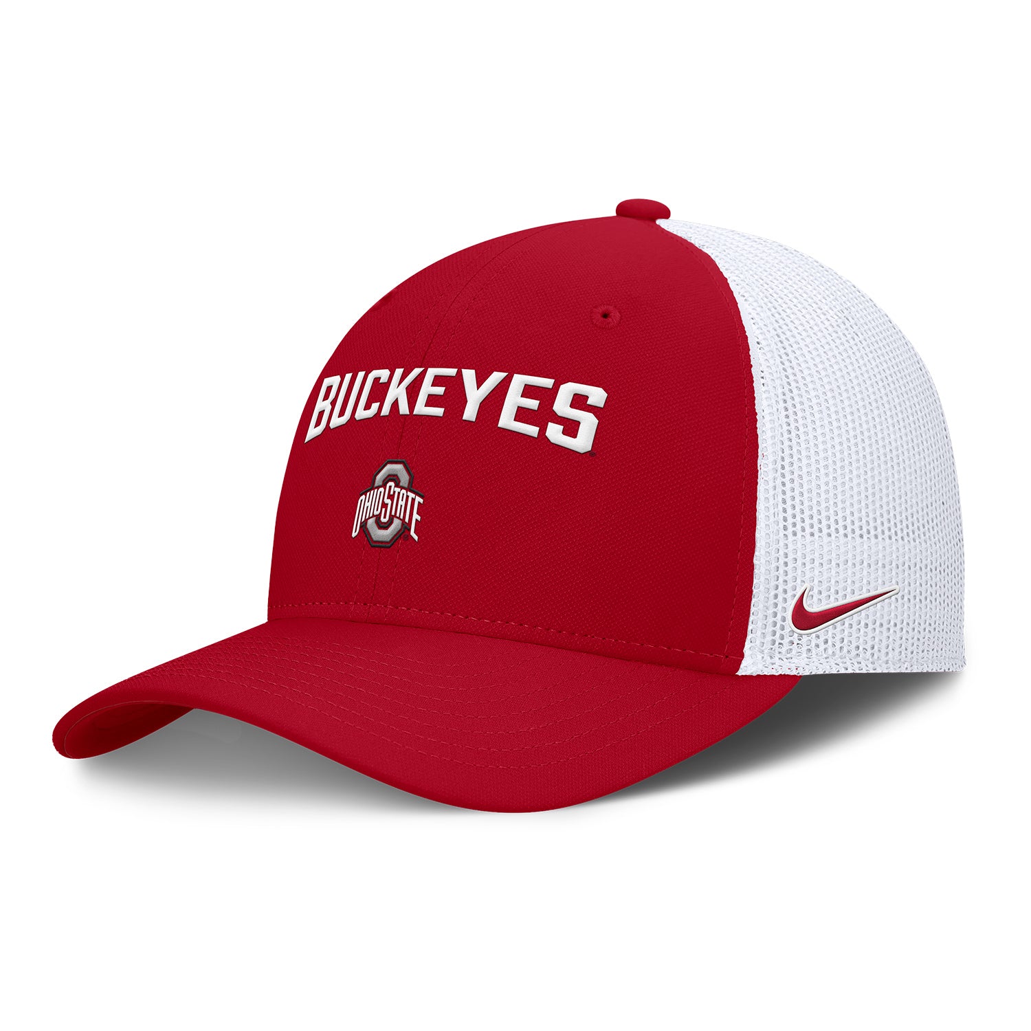 Ohio State Buckeyes Columbus Trucker Hat - Left Angled View