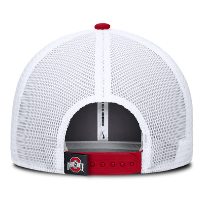 Ohio State Buckeyes Tonal Trucker Snapback Hat - Back View