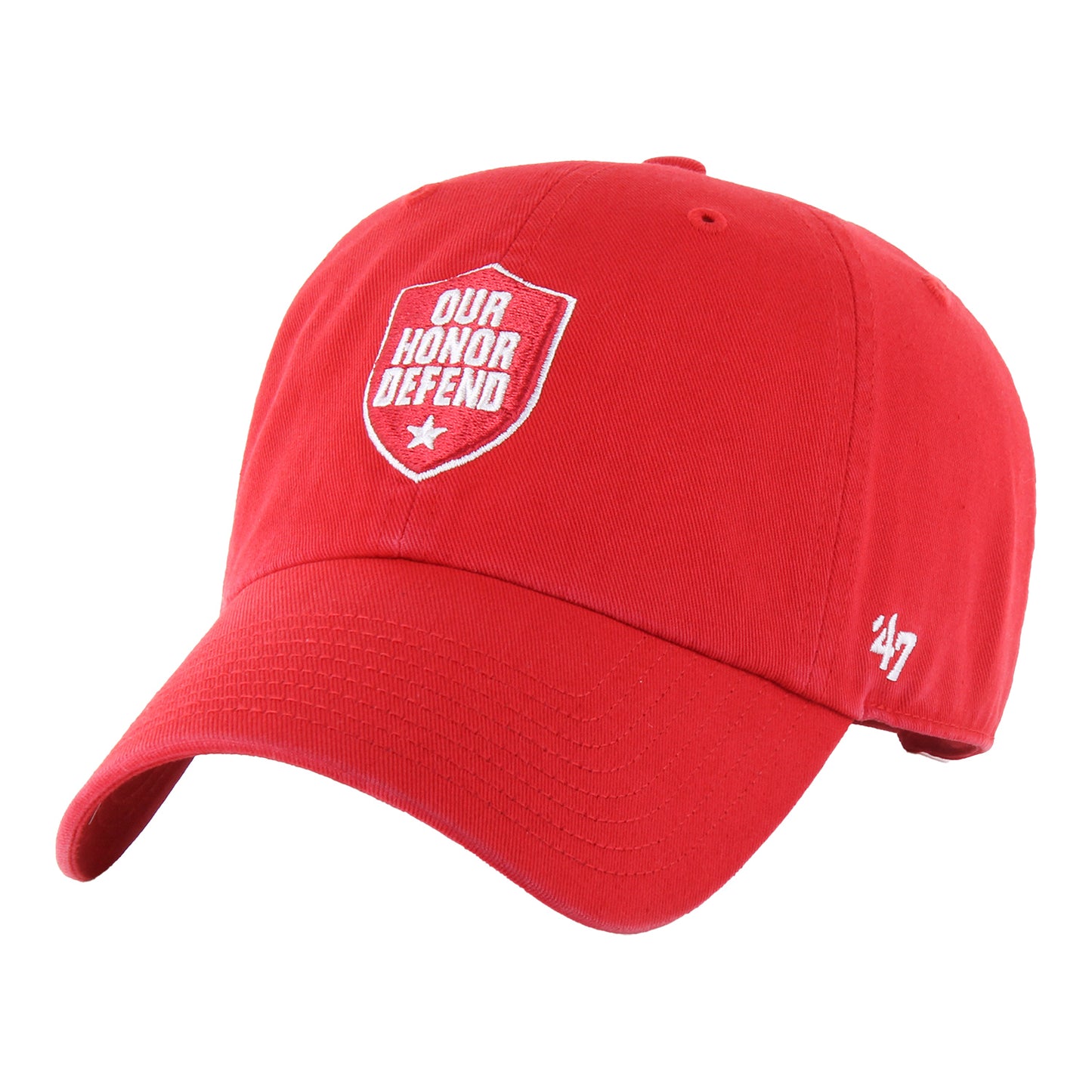 Ohio State Buckeyes Our Honor Defend Scarlet Adjustable Hat - Angled Left View