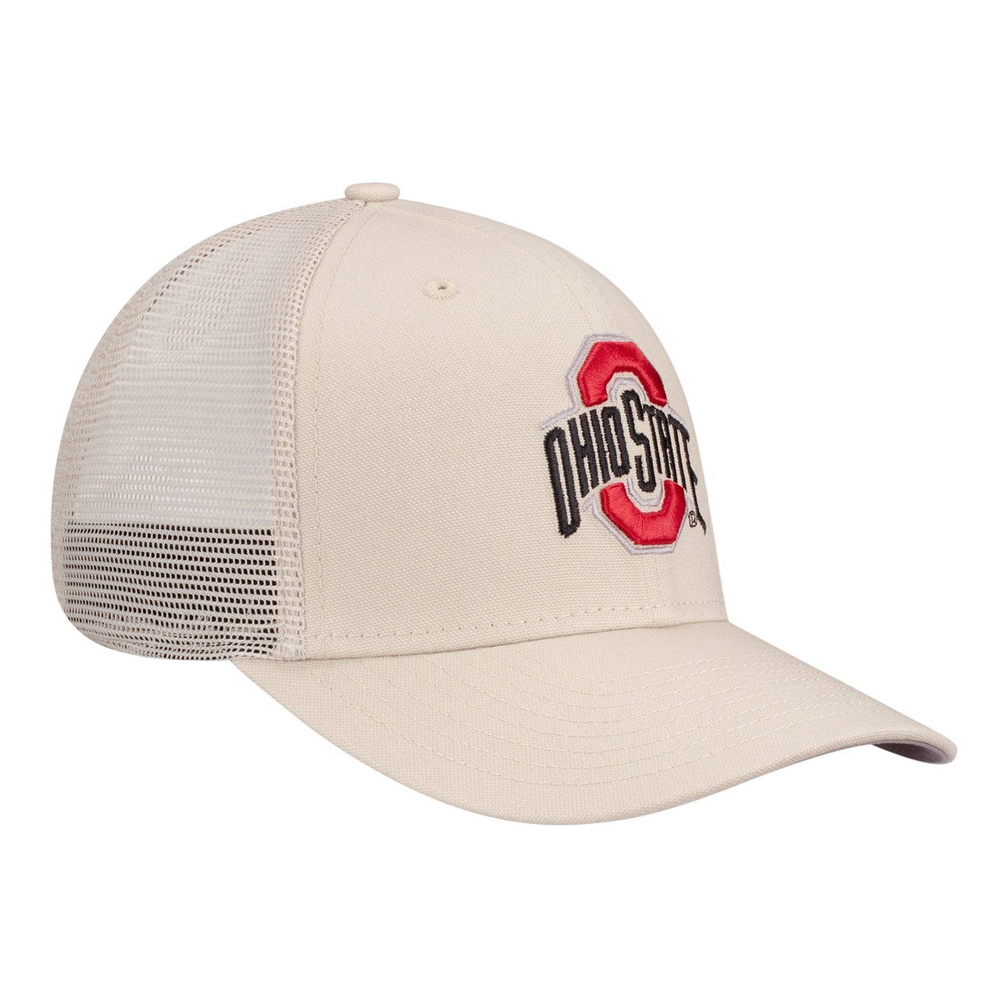 Ohio State Buckeyes Canvas Stone Hat - Right Angled View