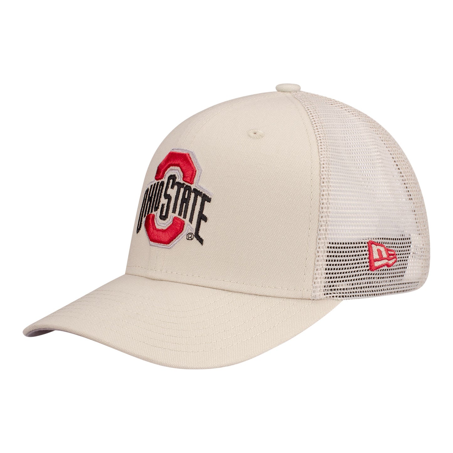 Ohio State Buckeyes Canvas Stone Hat - Left Angled View